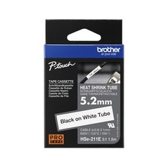 Brother HSe-211E Varmekrymperørtape (0,52 cm x 1,5 m) 1kassette(r)