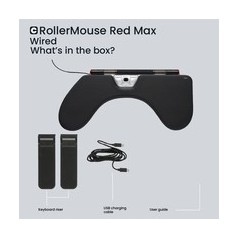 Contour RollerMouse Red Max Kablet Sort Rød