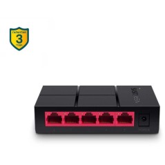 Mercusys MS105G Switch 5-porte Gigabit Ethernet - Hurtig og Pålidelig Netværksløsning til Dit Hjem eller Kontor