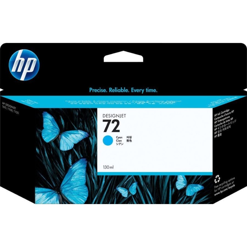 HP 72 Cyan Blæk C9371A