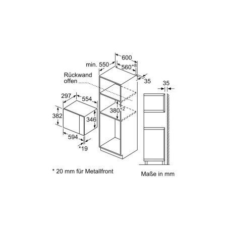 Bosch Serie 6 BFL524MW0 Mikroovn - Elegant Hvid Bekvemmelighed til Hjemmet - Varenummer: 4242005039104