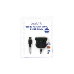 LogiLink Parallel Adapter USB Kabling - Effektiv og Pålidelig Tilslutning til Dine Enheder | Varenr. 4052792005738