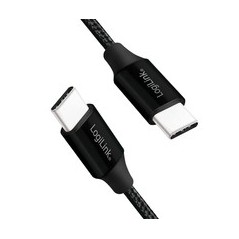 LogiLink USB 2.0 USB-kabel 30cm Sort