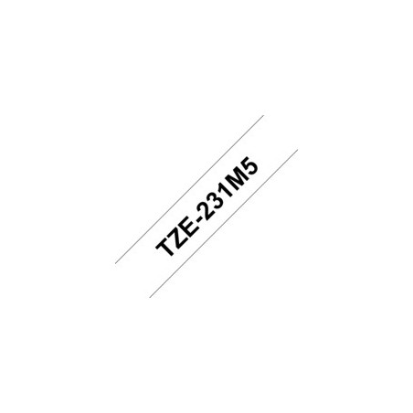 Brother TZe 231 Lamineret bånd (1,2 cm x 8 m) 1kassette(r)