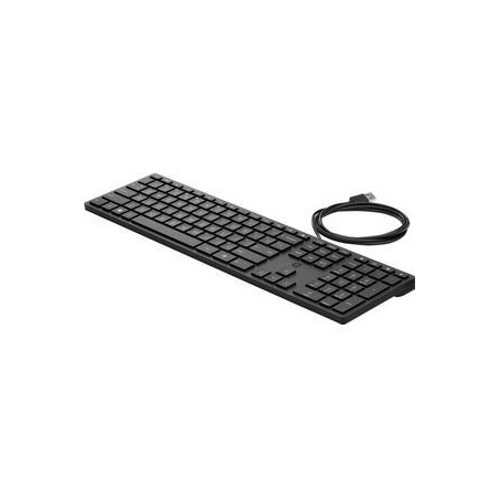 HP Desktop 320K Tastatur - Kabling Engelsk, Europa | Holdbart & Stilrent Design - Varenr. 0194721888174