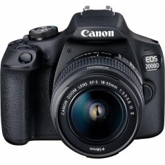 Køb Canon EOS 2000D BK 18-55 IS II EU26 SLR Kamera Kit – Fantastisk billede og nem betjening! Varenummer: 4549292111859