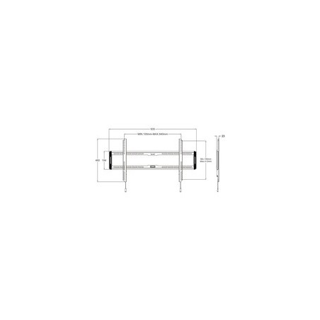 Multibrackets M Universal Wallmount Fixed Large Monteringssæt Fladt panel 40-85