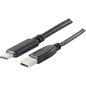 S-Impuls USB-A Adapterkabel USB-C 2.0 3m Sort S-Impuls USB-A Adapterkabel USB-C 2.0 3m Sort