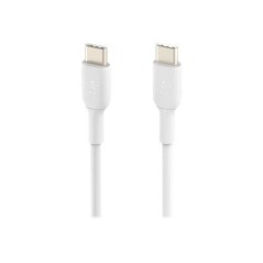 Belkin BOOST CHARGE USB Type-C Kabel 1m Hvid - Hurtig Opladning & Holdbar Kvalitet