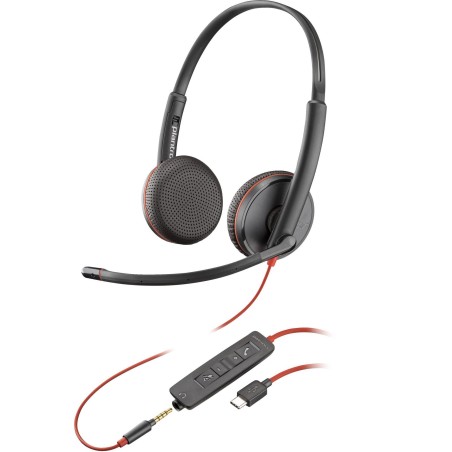 Poly Blackwire C3225 Stereo USB-C - Komfortabel lydkvalitet og stilrent design | 80S04A6