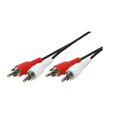 LogiLink 2xRCA - 2xRCA 25m audio kabel | Høj kvalitet, optimal lydoplevelse - CA1039