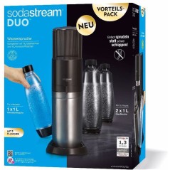 Sodastream DUO Promopack Titan med 3 Flasker og en CO2 Flaske