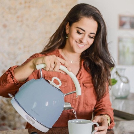 Ariete Kedel 17 Liter - Lyseblå Elegance til Dit Køkken | Kvalitet og Stil i Én!