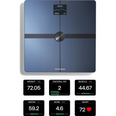 Withings Sort Badevægt Body Smart - Præcis Vejning & Smart Helseovervågning | Varenummer: 3700546708190
