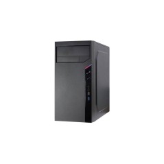 Inter-Tech IT-6505 Reto Trn Micro-ATX Kabinet - Ingen Strømforsyning - Stilfuld og Pladsbesparende Sort Design!