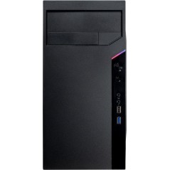 Inter-Tech IT-6505 Reto Trn Micro-ATX Kabinet - Ingen Strømforsyning - Stilfuld og Pladsbesparende Sort Design!