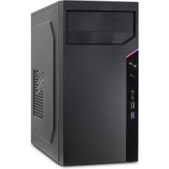 Inter-Tech IT-6505 Reto Trn Micro-ATX Kabinet - Ingen Strømforsyning - Stilfuld og Pladsbesparende Sort Design!