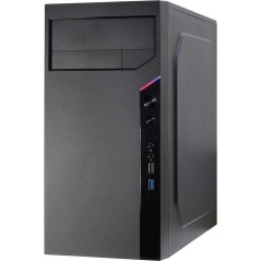 Inter-Tech IT-6505 Reto Trn Micro-ATX Kabinet - Ingen Strømforsyning - Stilfuld og Pladsbesparende Sort Design!