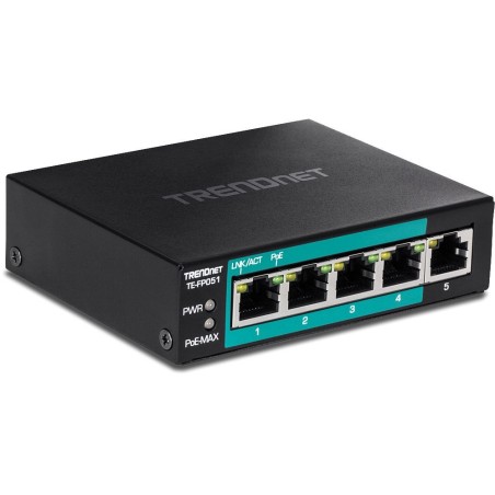 Køb TRENDnet 5-Port Fast Ethernet Long - Effektiv og Hurtig Netværksløsning (TE-FP051)