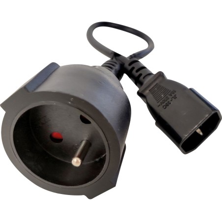 LOGON POWER CABLE IEC320-C14 TO - Kvalitetsstrømkabel TC24NC - Optimal Ydeevne & Holdbarhed