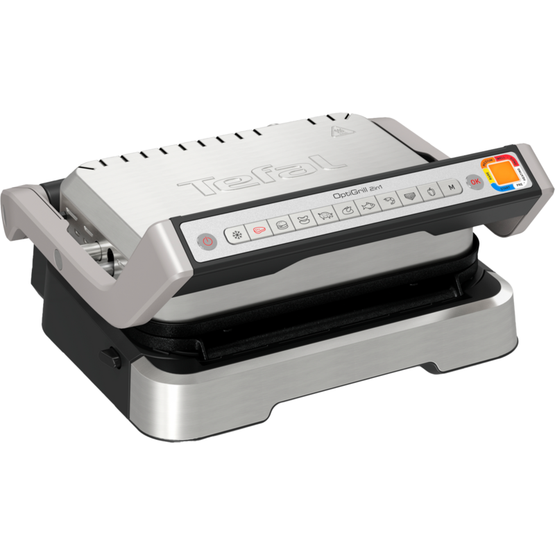 Tefal OptiGrill 2in1 GC772D Grill 2100W Sølv Tefal OptiGrill 2in1 GC772D Grill 2100W Sølv