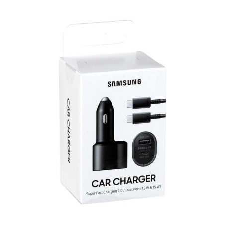 Samsung Dual Car Charger 60Watt - Effektiv Bilstrømsadapter til Hurtig Opladning - Varenr. 8806090358913