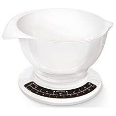 Soehnle Køkkenvægt 25 liter Hvid - Præcis, Elegant og Funktionel køkkenhjælp til madlavning!