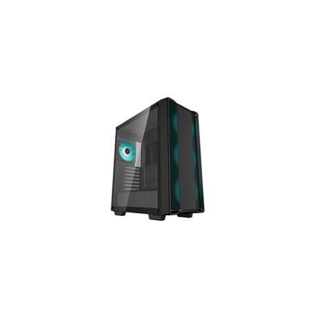DeepCool CC560 V2 Trn ATX Chassis - Elegant Sort Design uden Strømforsyning - Optimal Køling & Stilfuld Komponent!