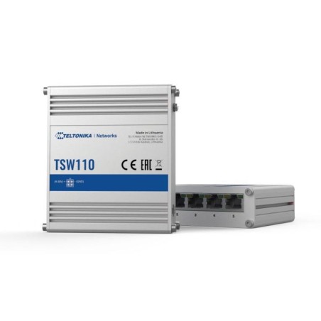 Teltonika TSW110 L2 Unmanaged Switch - Effektiv Netværksløsning | TSW110000000