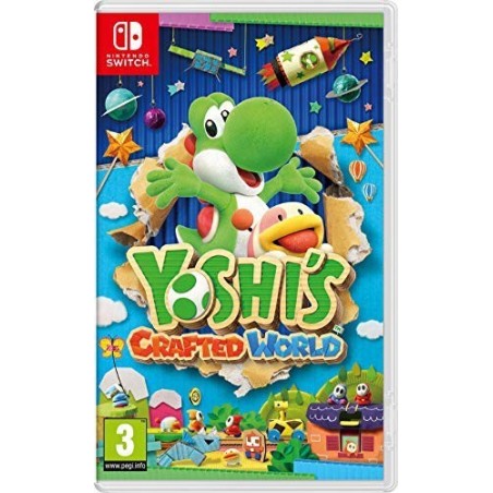 Oplev eventyret med Nintendo Yoshi's Crafted World - Fantastisk 2D & 3D platformspil!