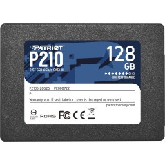 Patriot SSD P210 128GB - Hurtig og Pålidelig 25 SATA-600 Lagring | 0814914026847