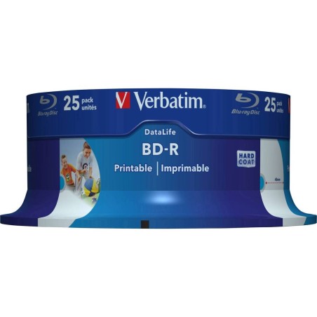 Verbatim DataLife 25x BD-R 25GB - Kvalitets Blu-ray Disc til Sikker Dataopbevaring og Uovertruffen Ydeevne | Varenummer: 0023942