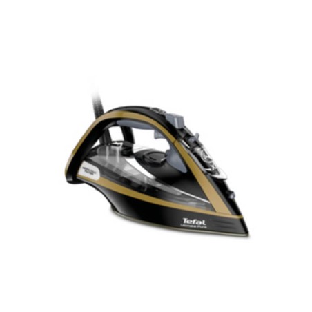 Tefal Ultimate Pure FV9865E0 Dampstrygejern 3000W - Elegant Sort Guld til Perfekte Resultater