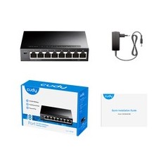 Cudy GS108 Gigabit Ethernet Switch - Hurtig og Pålidelig Netværksløsning (Varenr: 6971690790554)