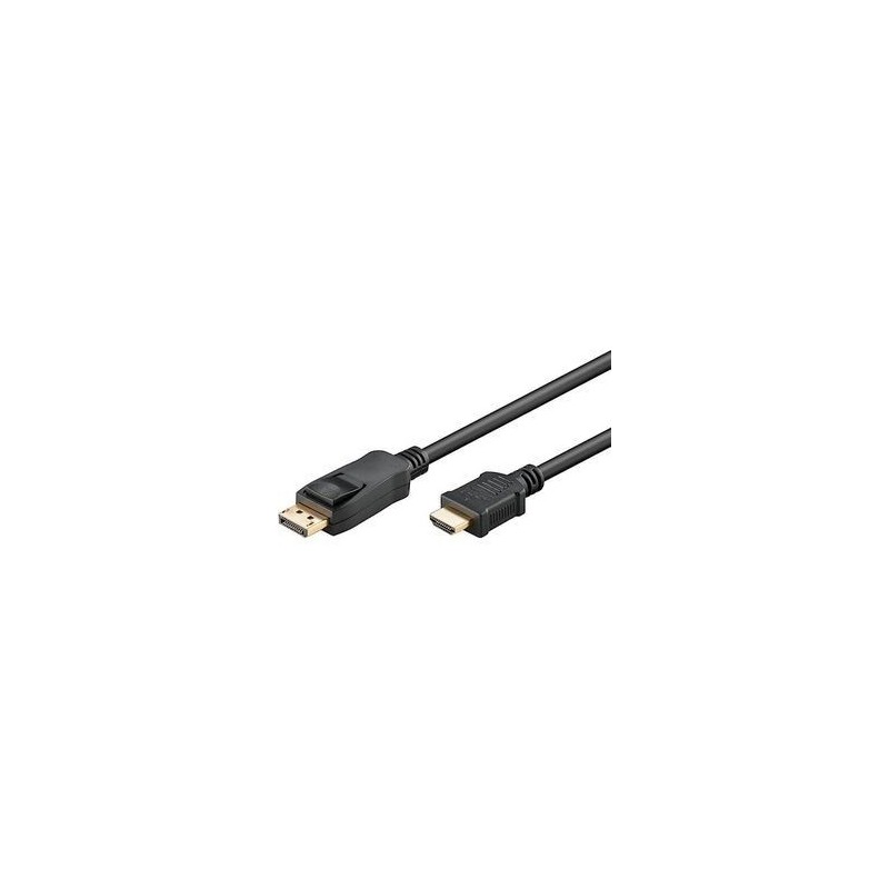 Goobay DisplayPort til HDMI Adapter 4K 60Hz 2 m Sort Goobay DisplayPort til HDMI Adapter 4K 60Hz 2 m Sort