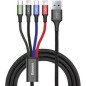 Baseus 4-in-1 USB kabel Lightning, Micro-USB - 1,2 m Baseus 4-in-1 USB kabel Lightning, Micro-USB - 1,2 m