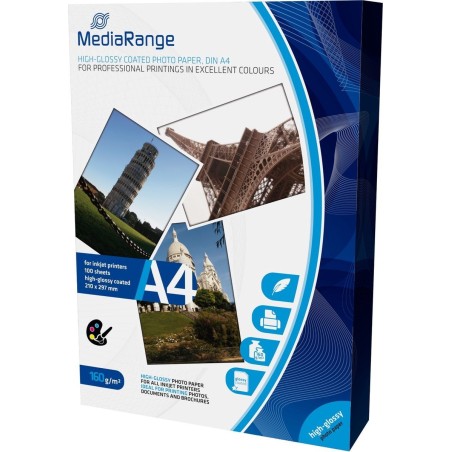 MediaRange Fotopapir A4 (210 x 297 mm) 100ark MRINK105