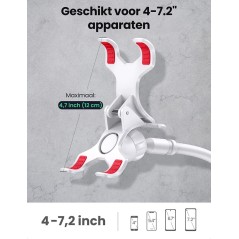 Ugreen 30488 Aktiv Holder til Smartphone - Elegant Hvid Mobiltelefon Holder til Optimal Funktionalitet