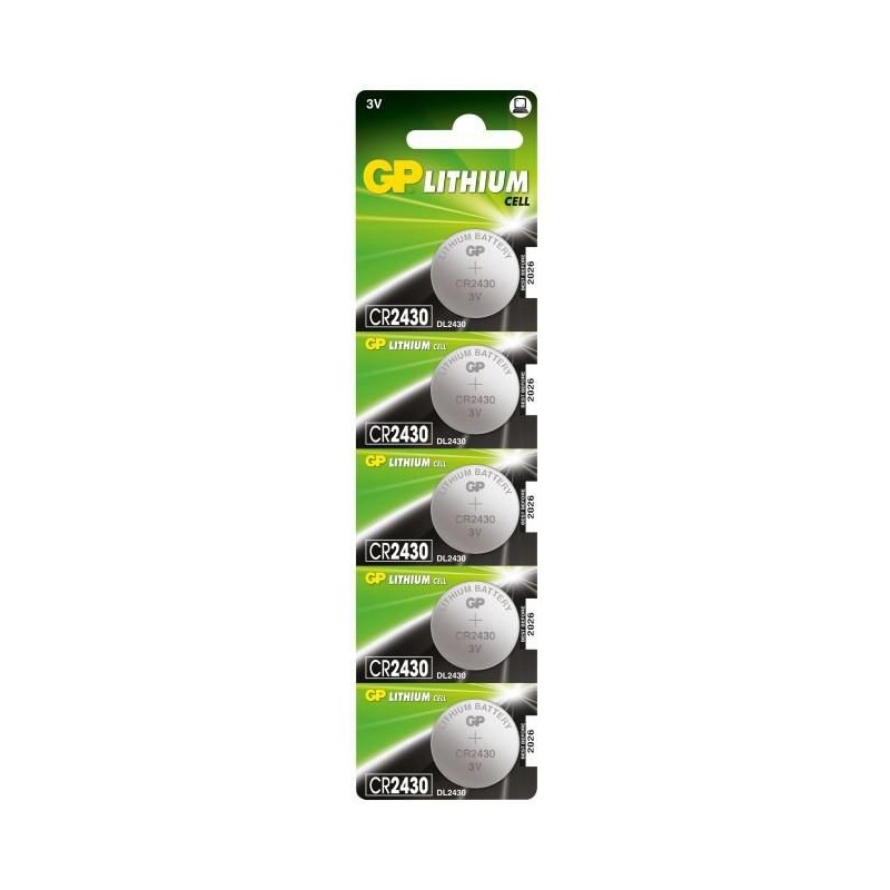 GP LITHIUM BUTTON CELL CR2430 GP LITHIUM BUTTON CELL CR2430