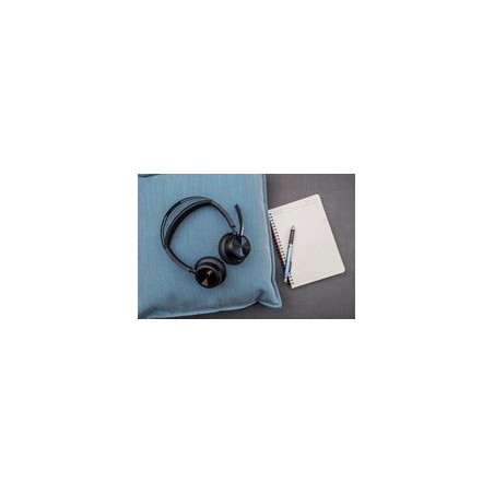 Poly Voyager Focus 2 Trådløst Headset Sort - Suveræn Lydkvalitet og Komfort til Professionel Brug