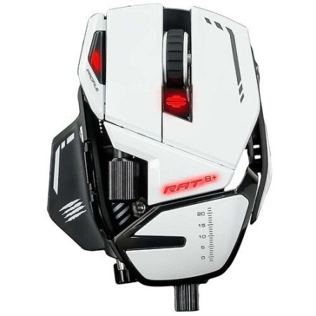 Mad Catz RAT8 Optisk Kabling Sort - Ultimativ Gaming Mus til Præcise Skud og Komfortabelt Greb!