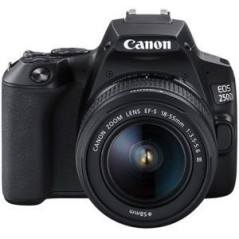 Canon EOS 250D - 24,1 Megapixel Sort Digitalkamera | Fantastisk billedkvalitet og brugervenlighed!