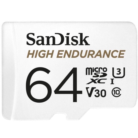 Køb Sandisk High Endurance 64 GB - Ultimativ Lagring til Langvarig Brug!