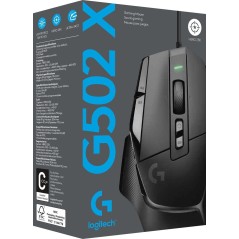 Køb Logitech G G502 X Optisk Kabling Sort - Ultimativ Gaming Mus til Præcision og Komfort