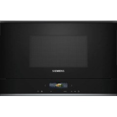Siemens iQ700 Mikroovn til indbygning - 900W, 21L, Stål - Effektiv og Stilfuld Madlavning!