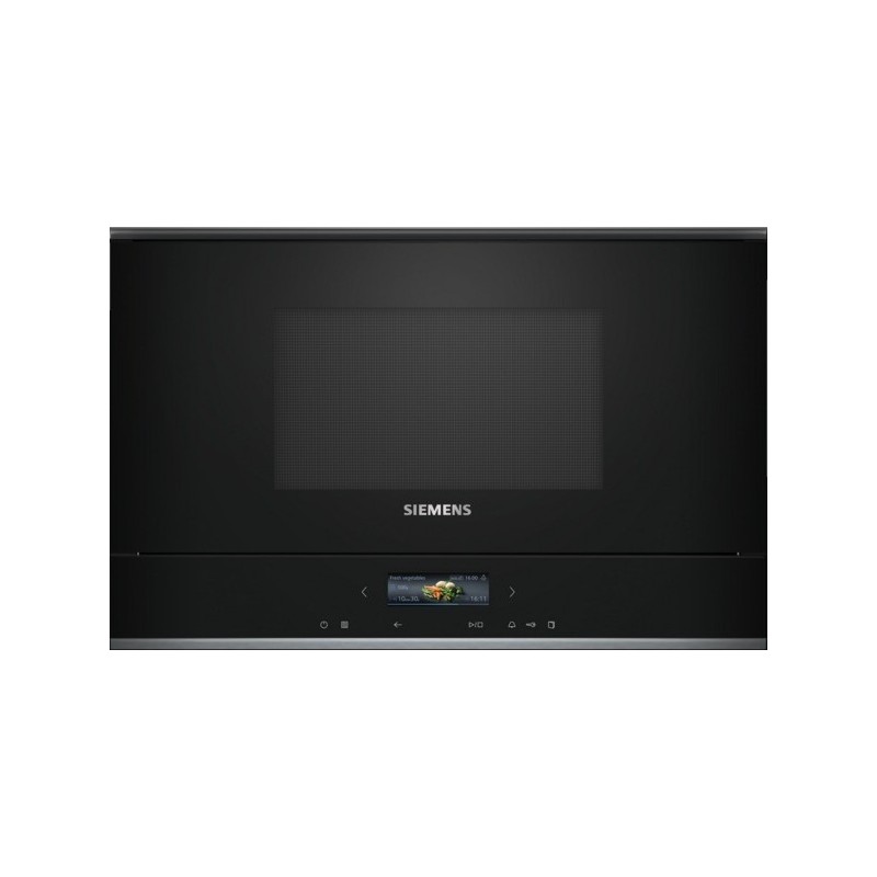 Siemens iQ700 BF722R1B1 Mikrobølgeovn Sort/rustfrit stål Siemens iQ700 BF722R1B1 Mikrobølgeovn Sort/rustfrit stål