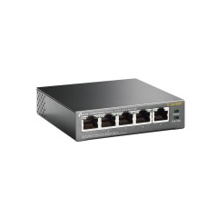 TP-Link TL-SG1005P - Ikke administreret Gigabit Ethernet Switch med PoE - Hurtig og pålidelig strømoverførsel - Sort - Varenumme