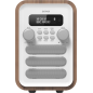 Denver DAB-48WHITE Personligt Digital Hvid, Træ