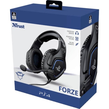 Trust GXT 488 Forze PS4 Headset Ledningsført Spil Sort