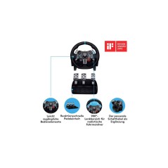 "Logitech G29 Driving Force - Ultimativ racing oplevelse med præcisionskontrol og realistisk feedback - Varenummer: 509920605730